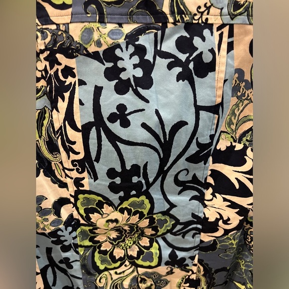 Chico's size 0 Cotton blend floral summer spring light jacket - Picture 12 of 13